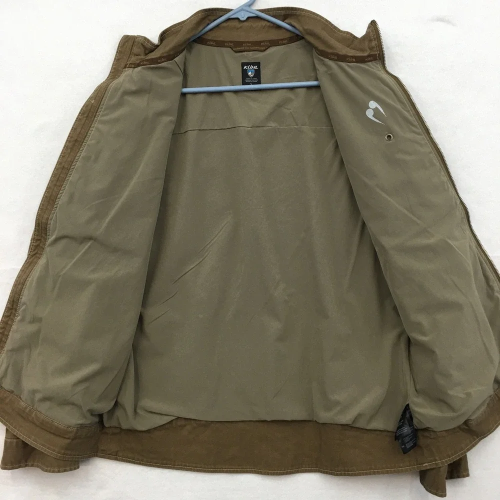 Kuhl Mens Double Kross Jacket Rugged Canvas Full Zip Cotton Outdoor Coat Large